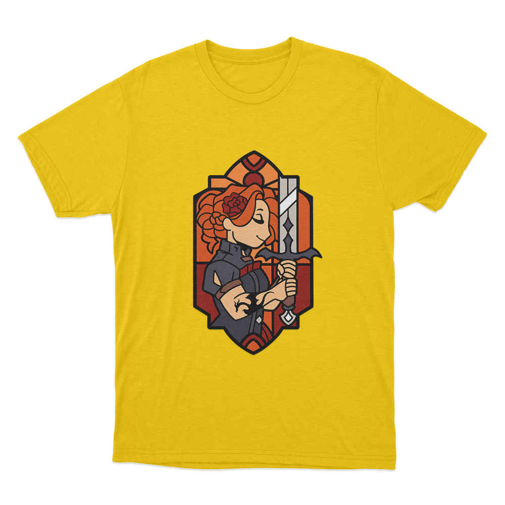 Knight Unisex T Shirt Yellow Knight Unisex T Shirt Yellow