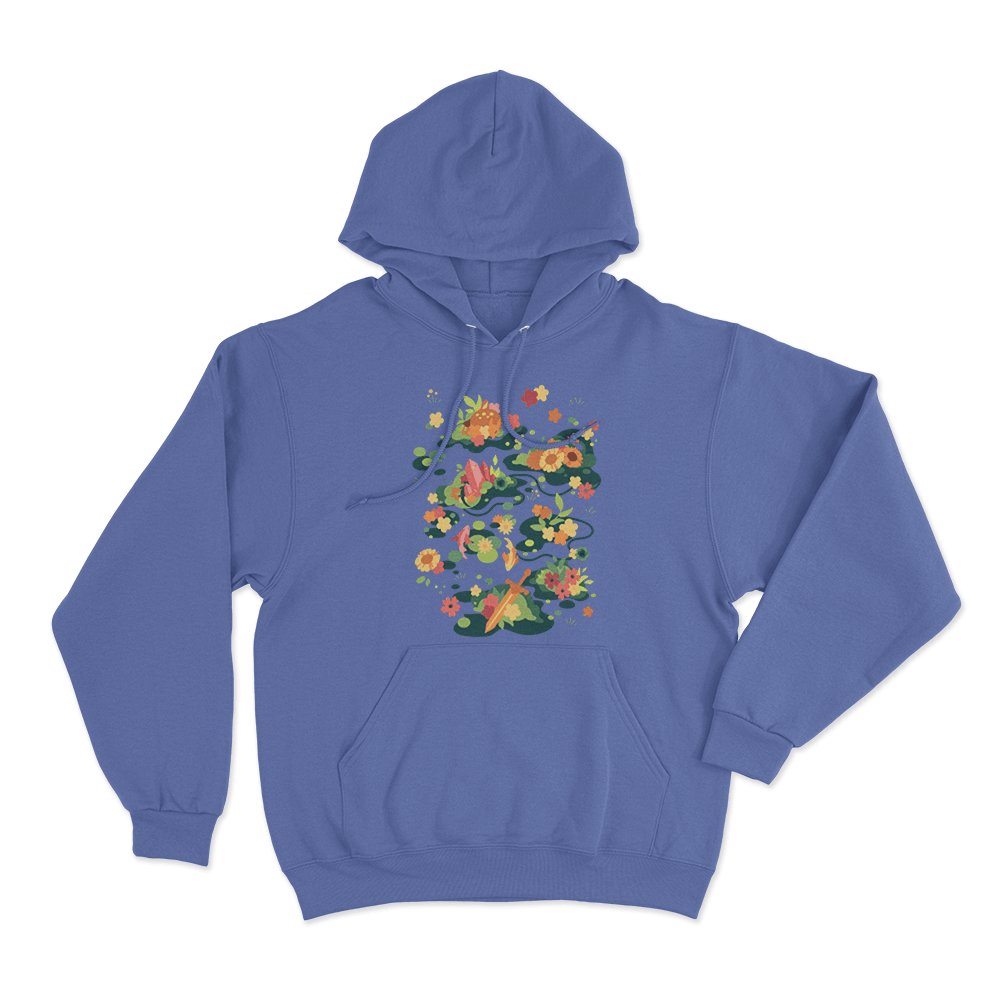 Meadow Unisex Hoodie Blue Meadow Unisex Hoodie Blue