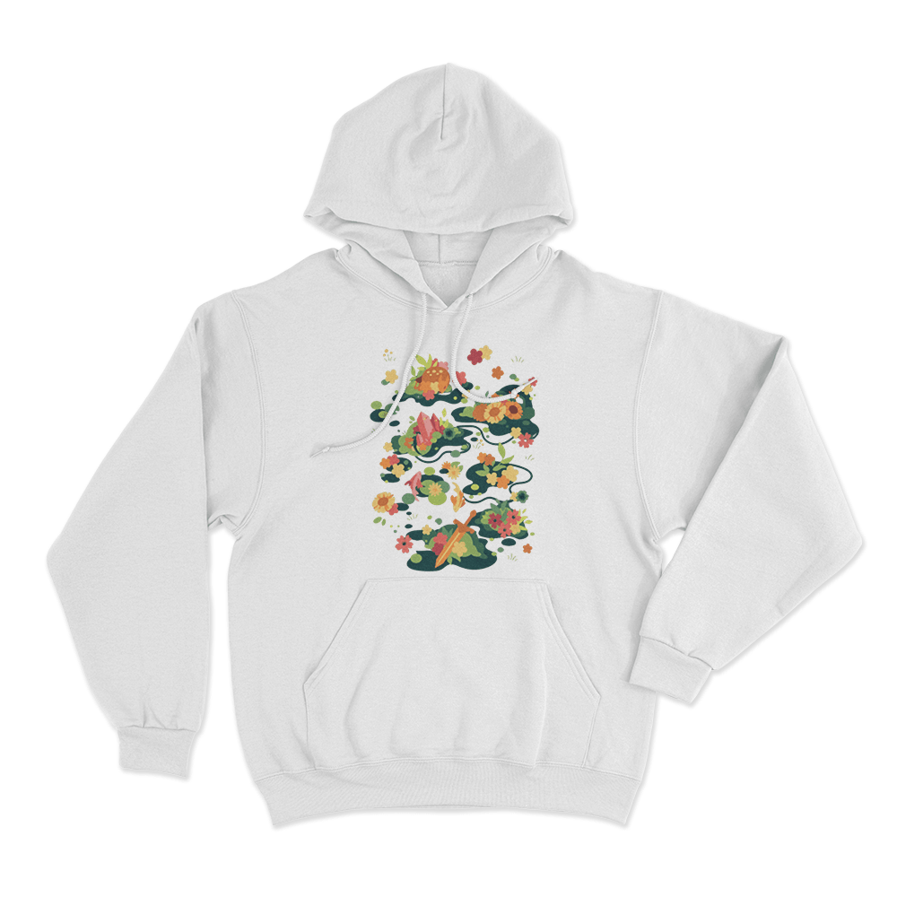 Meadow Unisex Hoodie White Meadow Unisex Hoodie White