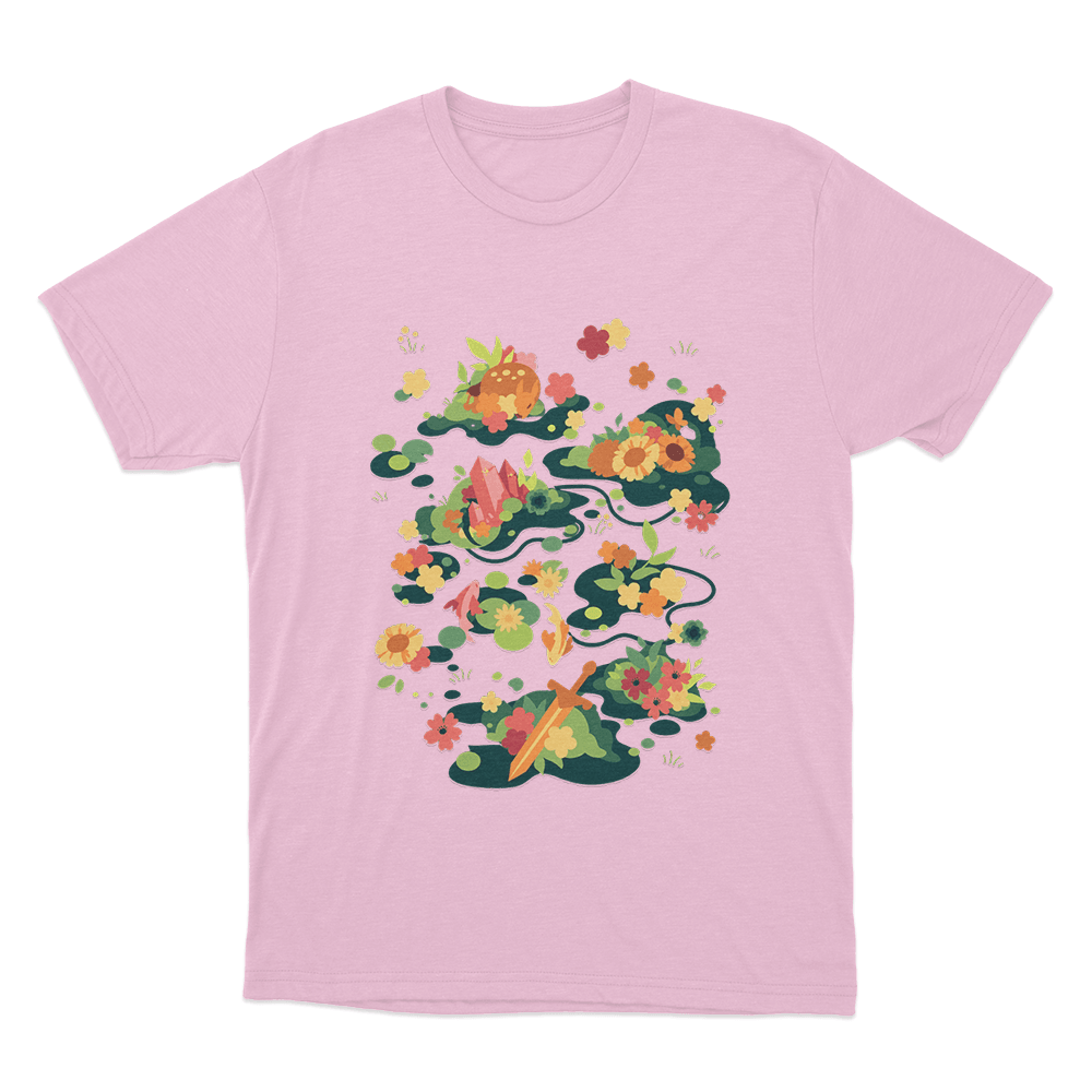 Meadow Unisex T Shirt Pink Meadow Unisex T Shirt Pink