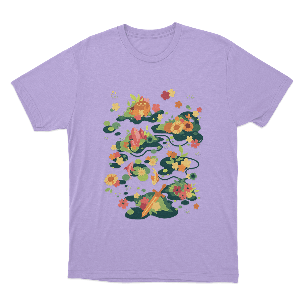 Meadow Unisex T Shirt Purple Meadow Unisex T Shirt Purple