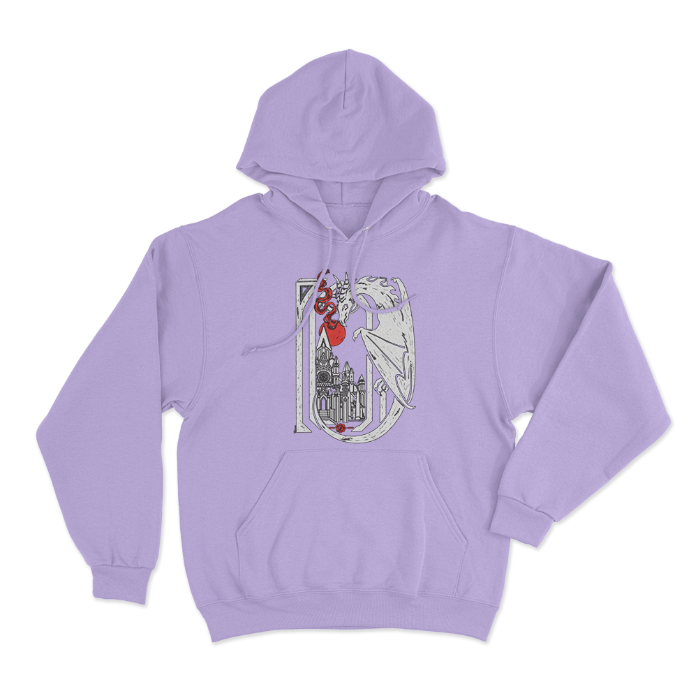 Rose Dragon Unisex Hoodie Purple Rose Dragon Unisex Hoodie Purple