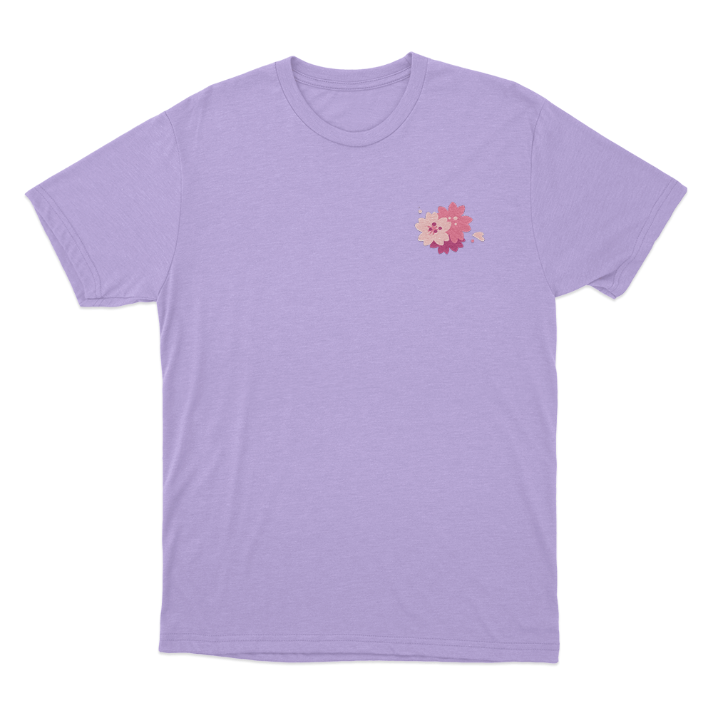Sakura Blossom Cluster Unisex T Shirt Purple Sakura Blossom Cluster Unisex T Shirt Purple