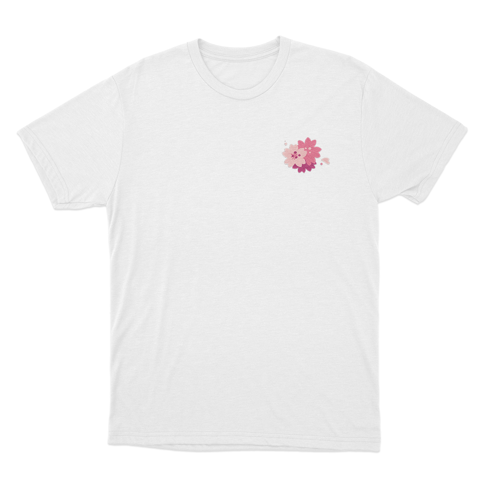 Sakura Blossom Cluster Unisex T Shirt White Sakura Blossom Cluster Unisex T Shirt White