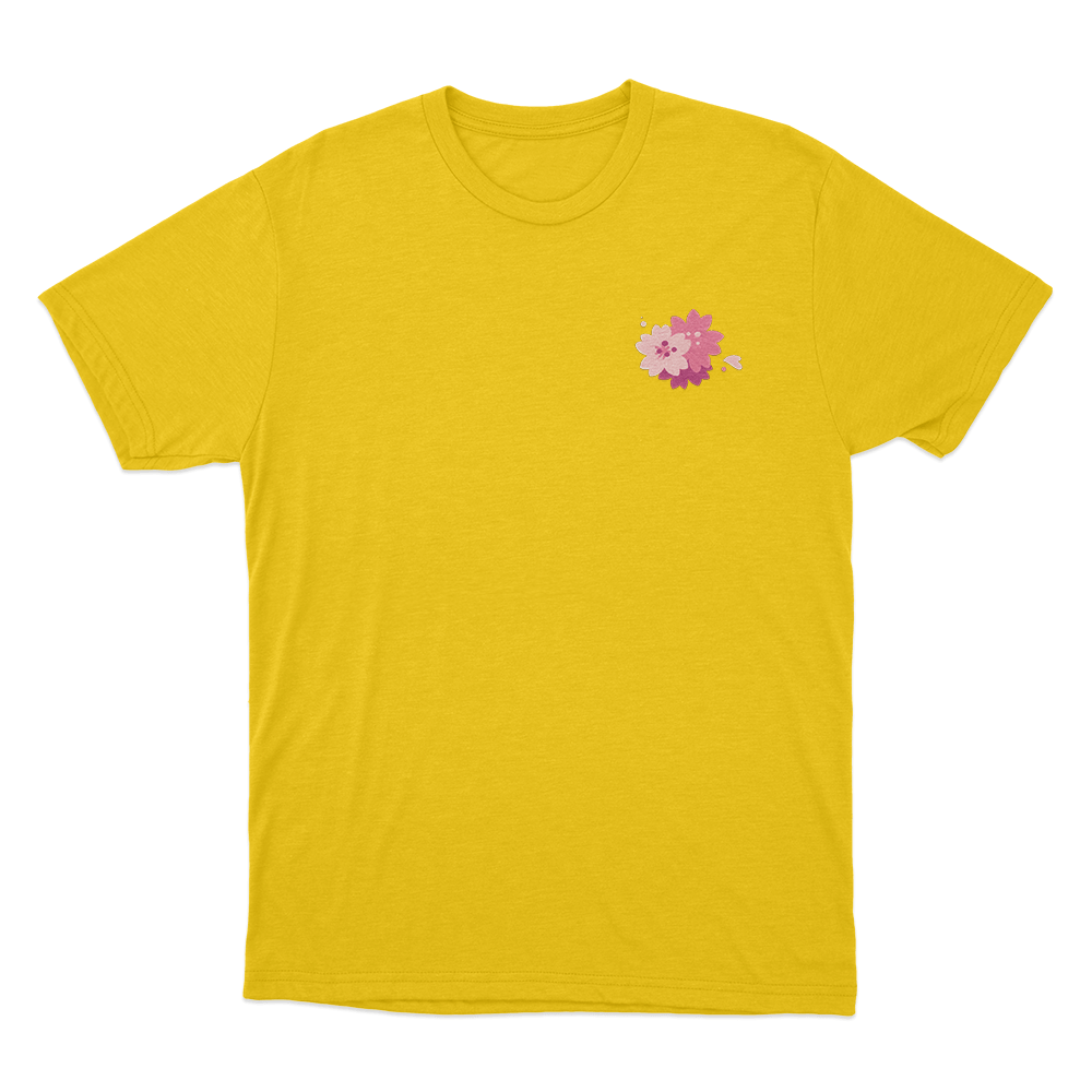 Sakura Blossom Cluster Unisex T Shirt Yellow Sakura Blossom Cluster Unisex T Shirt Yellow